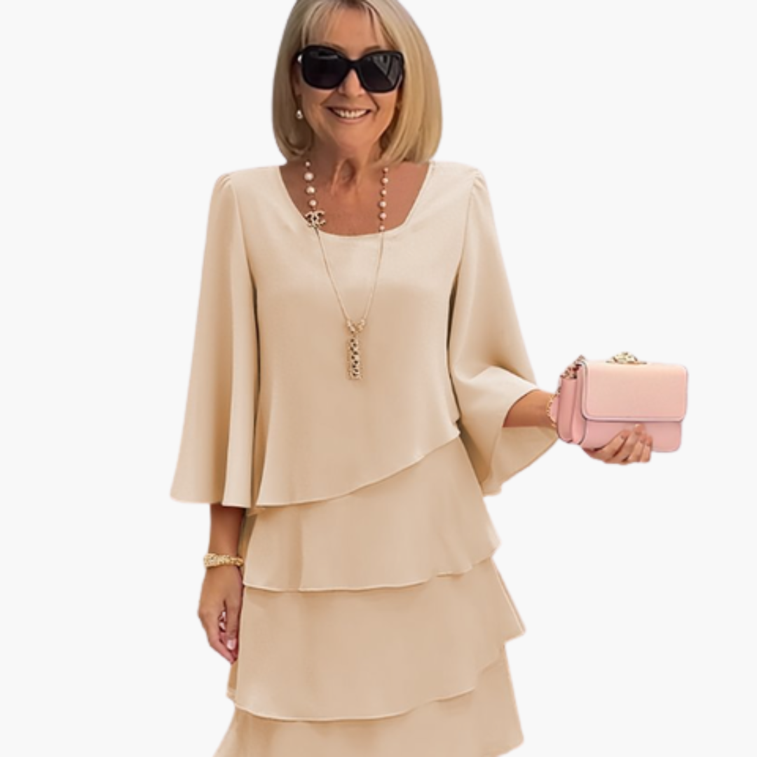 Elegant Women's Summer Dress with Long Sleeves, Stylish and Comfortable, Perfect for Warm Days 3
