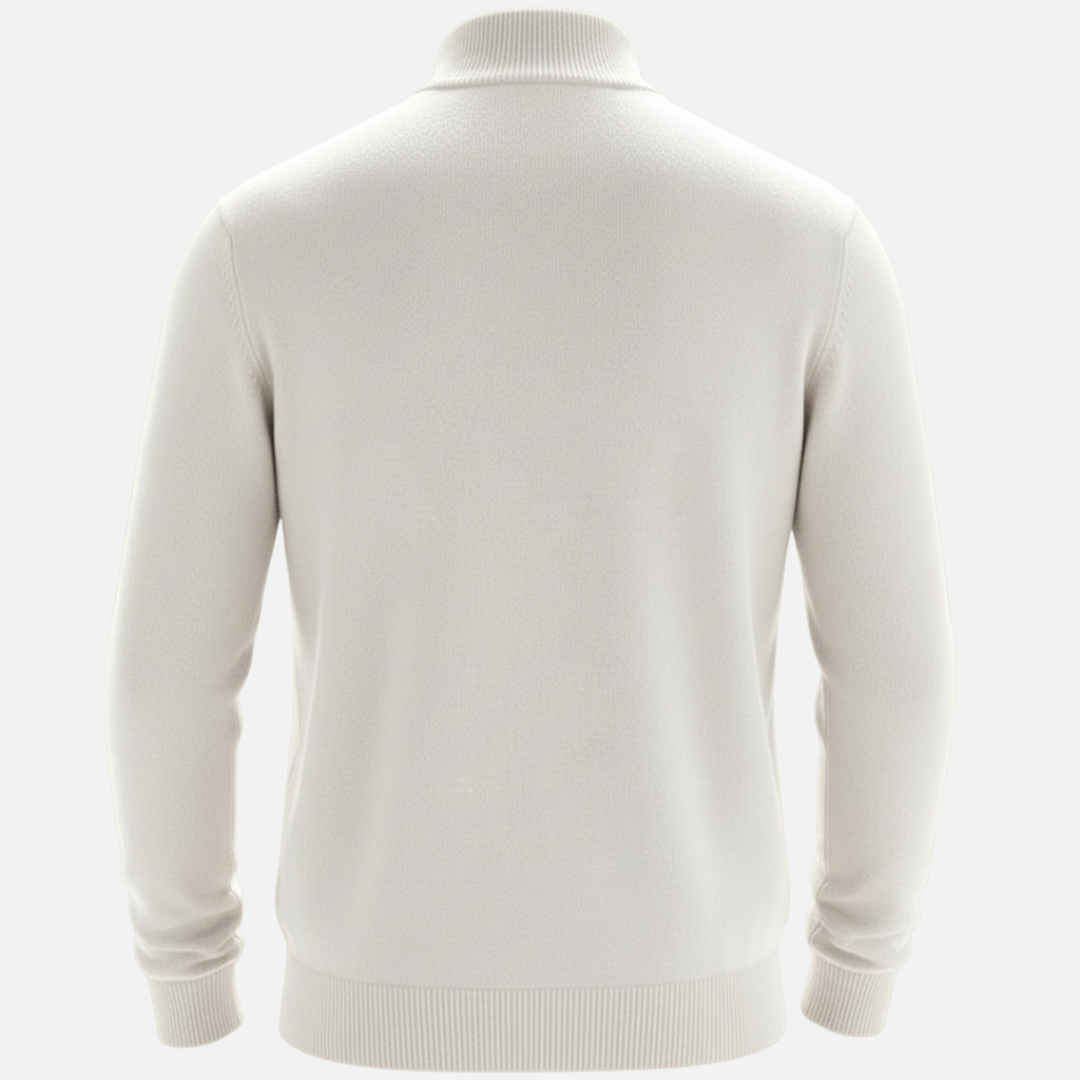 Men’s Half-Zip Sweater – Classic Knit Half-Zipper