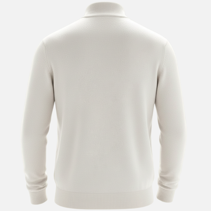 Men’s Half-Zip Sweater – Classic Knit Half-Zipper