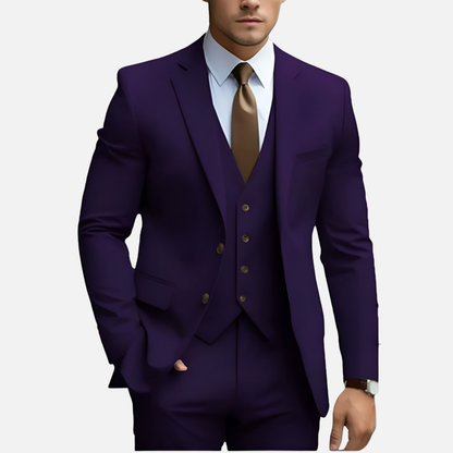 Men’s Tailored Smart Dress Three-Piece Suit