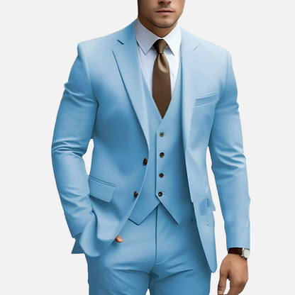 Men’s Tailored Smart Dress Three-Piece Suit