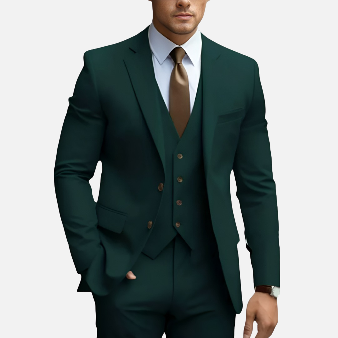 Men’s Tailored Smart Dress Three-Piece Suit