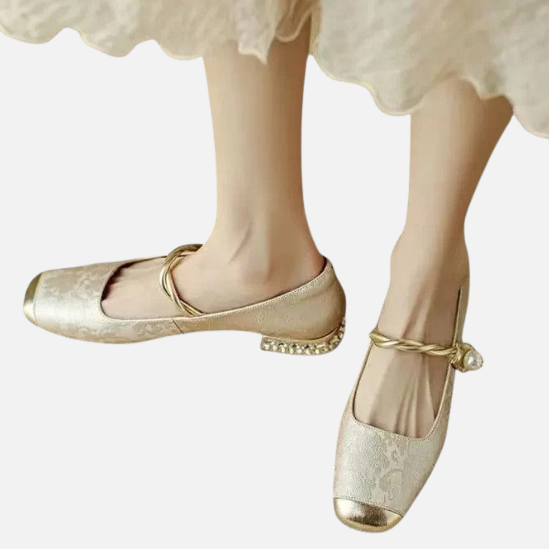 Women's Metallic Mary Janes Shoes