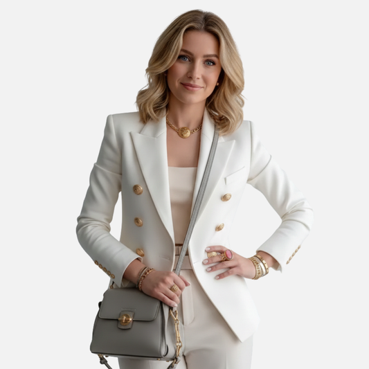 Women's Elegant Double-Breasted Blazer