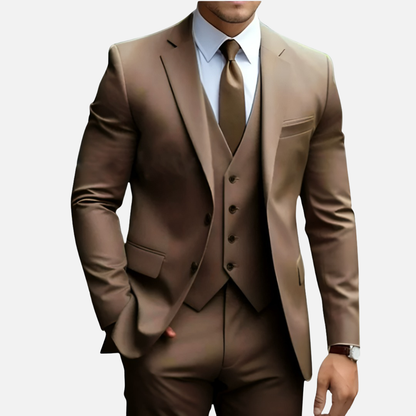 Men’s Tailored Smart Dress Three-Piece Suit