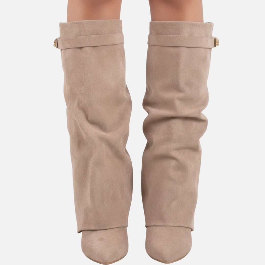 Women’s Suede Wide Knee-High Boots