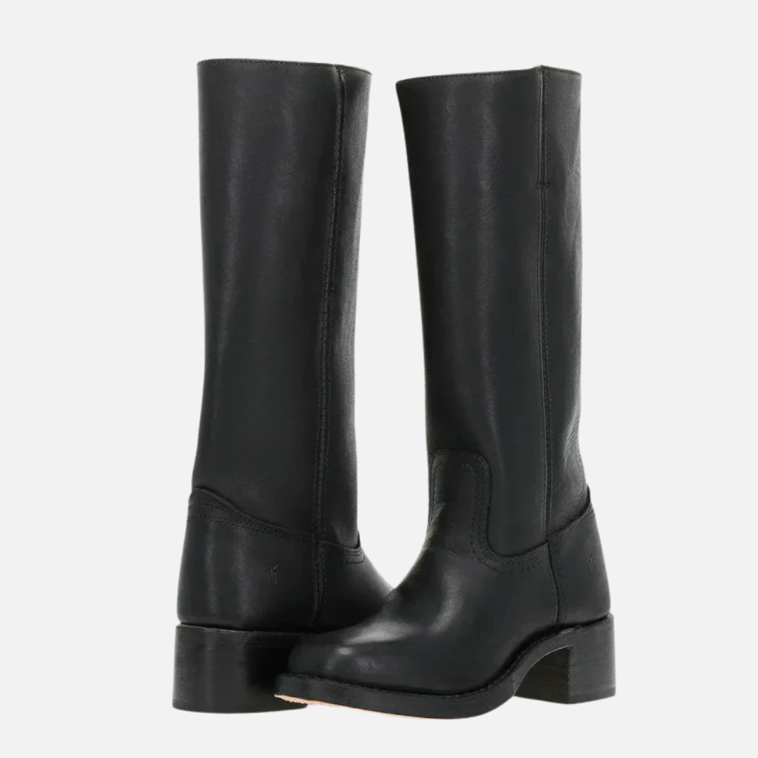Indi | Women's Tall Leather Heeled Boots