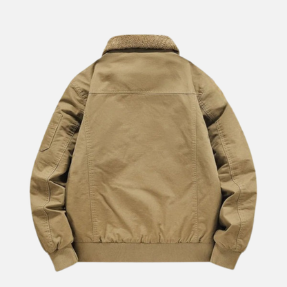 Men’s Warm Lined Winter Jacket – Warm Fleece Interior