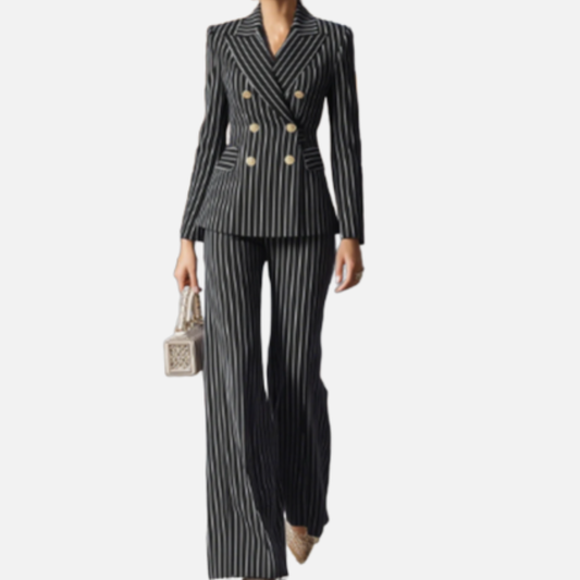 Harper | Women's Pinstripe Suit Set