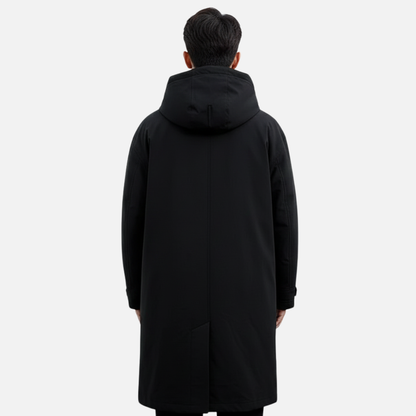 Men’s Waterproof Trench Coat – Classic Long Windbreaker