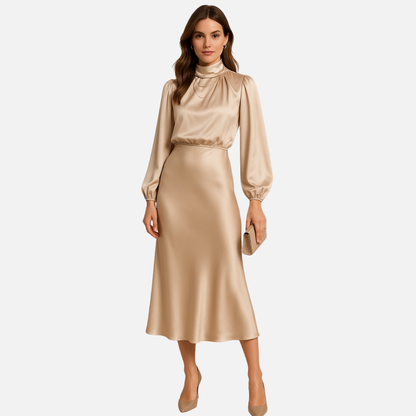 Women’s Satin Midi Dress