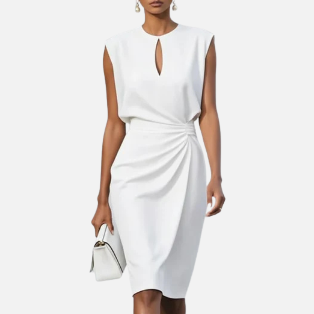 Women's Elegant Tailored Midi Dress