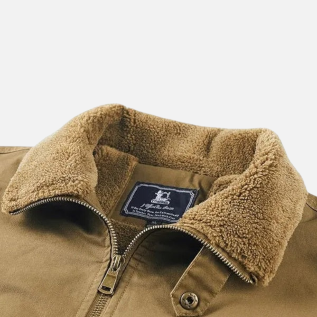 Men’s Warm Lined Winter Jacket – Warm Fleece Interior