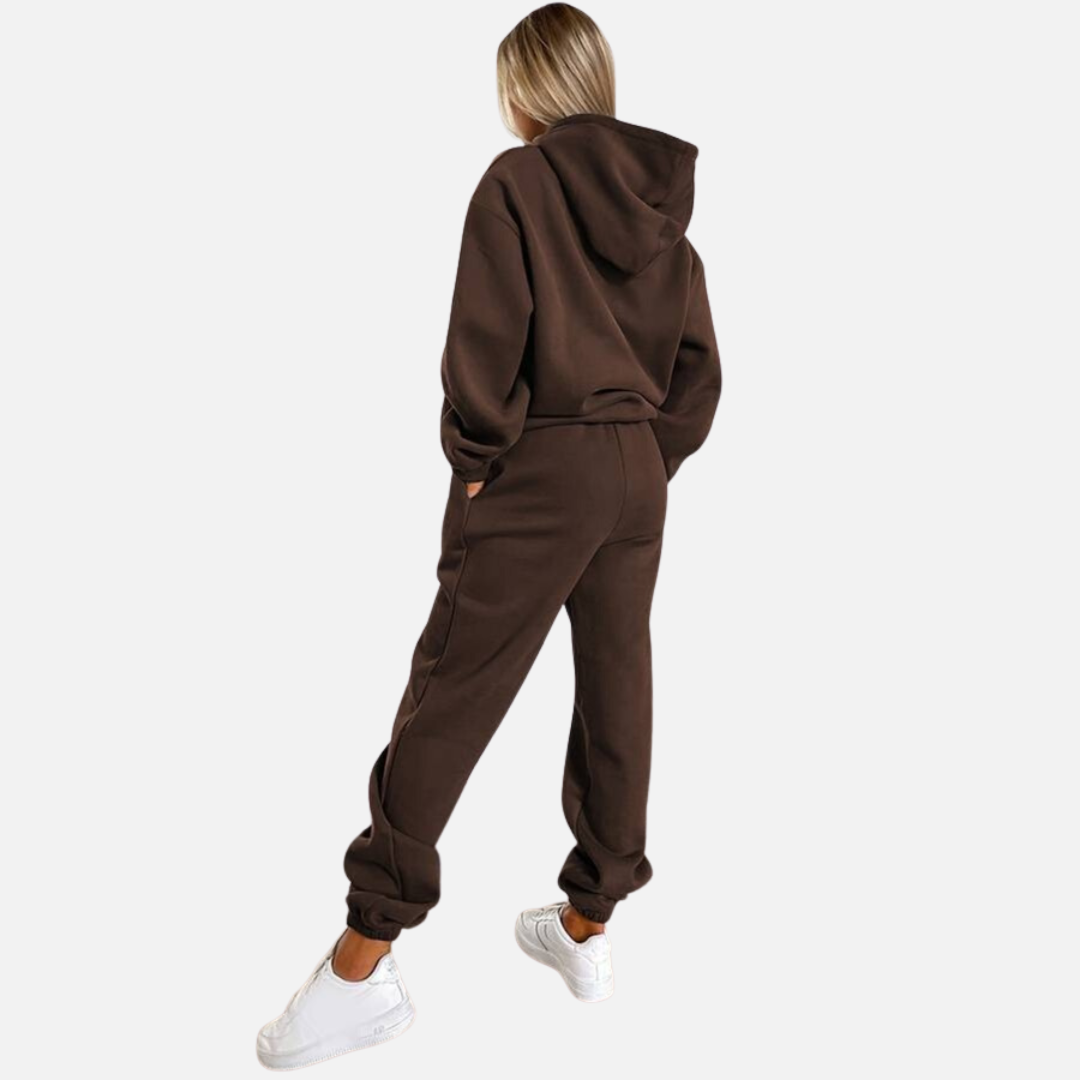 Women’s Casual Hoodie Jogger Set – Cozy Two-Piece Tracksuit