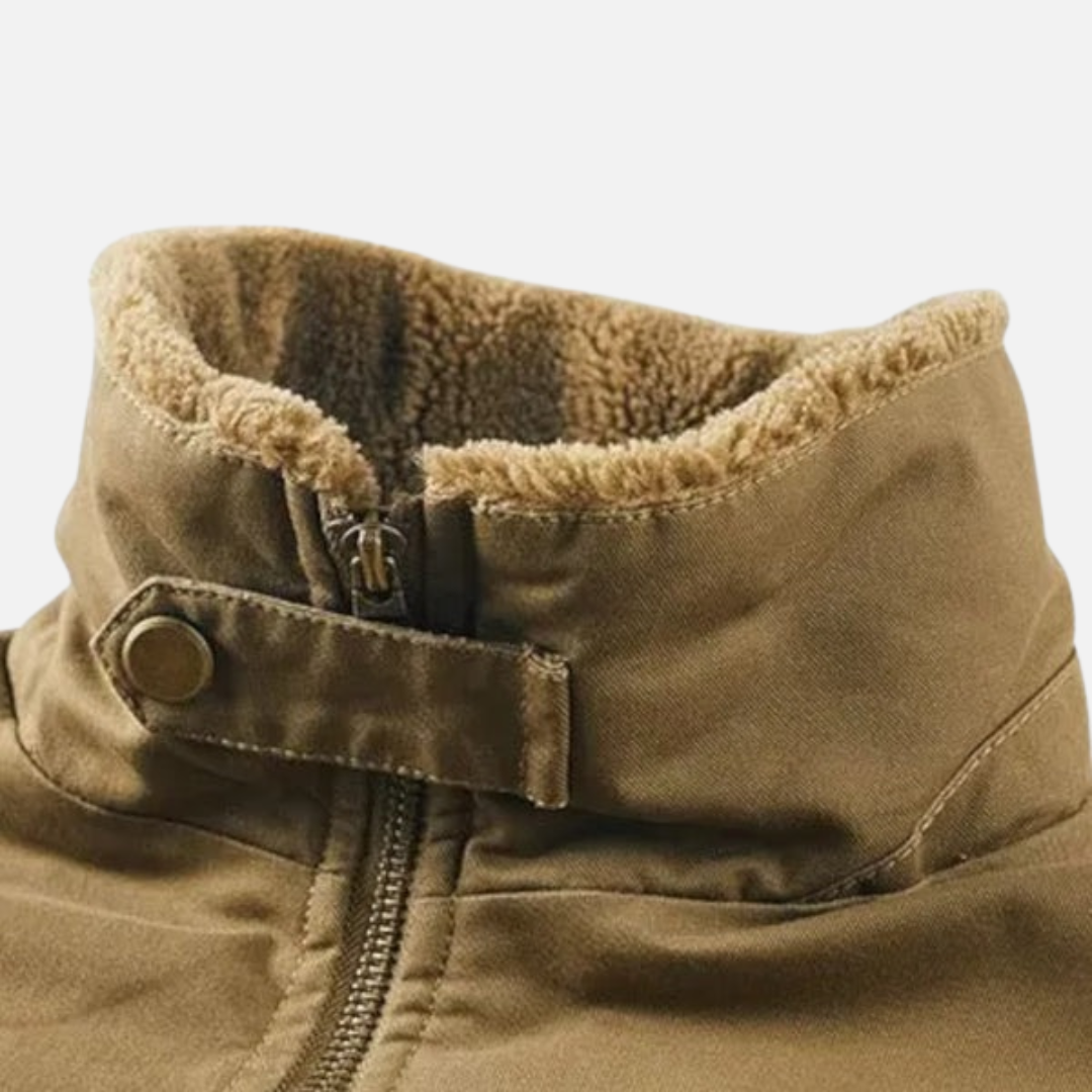 Men’s Warm Lined Winter Jacket – Warm Fleece Interior