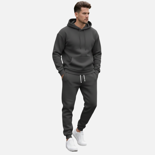 Men's Tracksuit Set - Slim Fit Hoodie & Joggers Co-ord