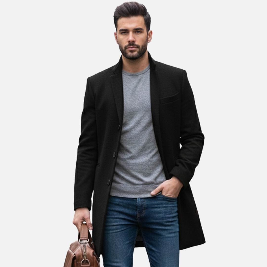 Men's Wool Overcoat Jacket