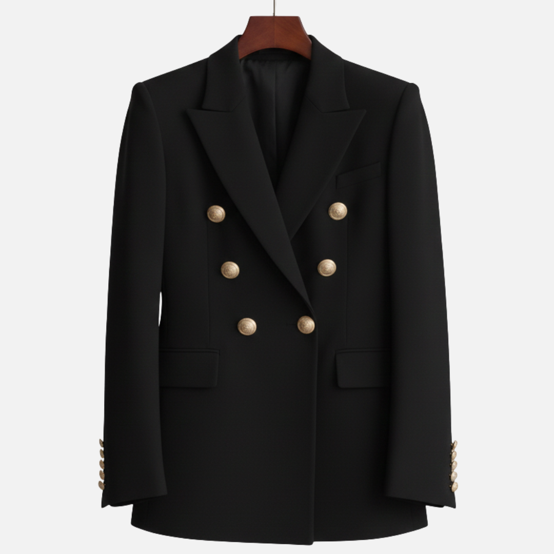 Women's Elegant Double-Breasted Blazer