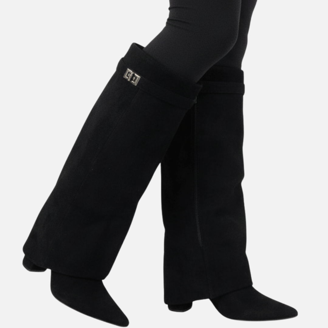 Women’s Suede Wide Knee-High Boots