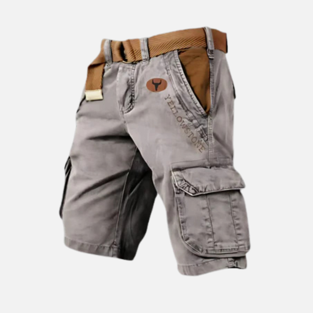 Men's Tactical Cargo Shorts Multi Pocket Belted