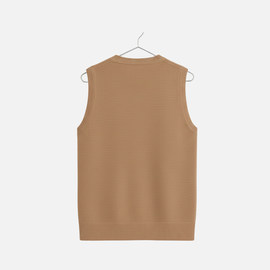 Men’s Classic Knit Button Up Vest - Cardigan