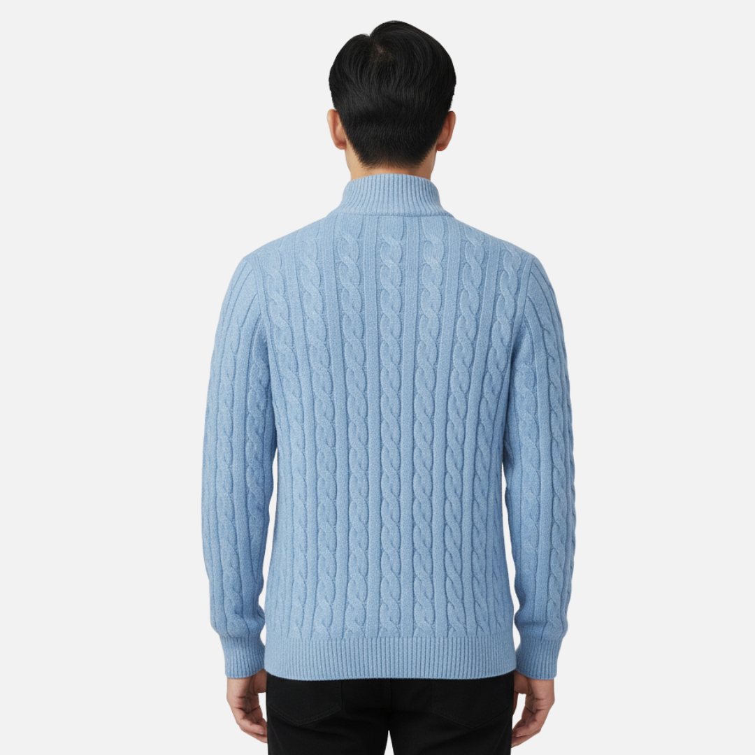 Men's Merino Wool Quarter Zip Jumper