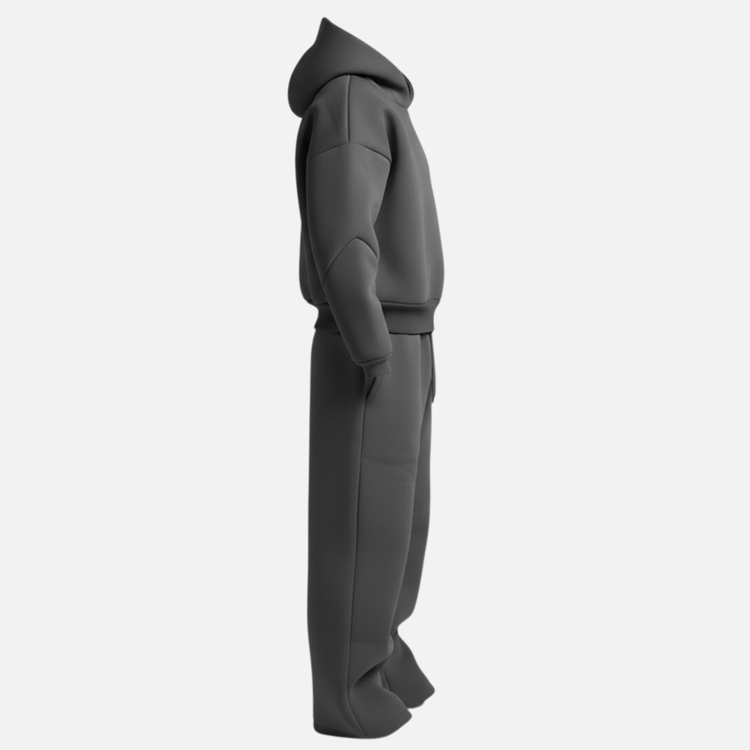 Men’s Oversized Streetwear Tracksuit Set – Hoodie & Sweatpants