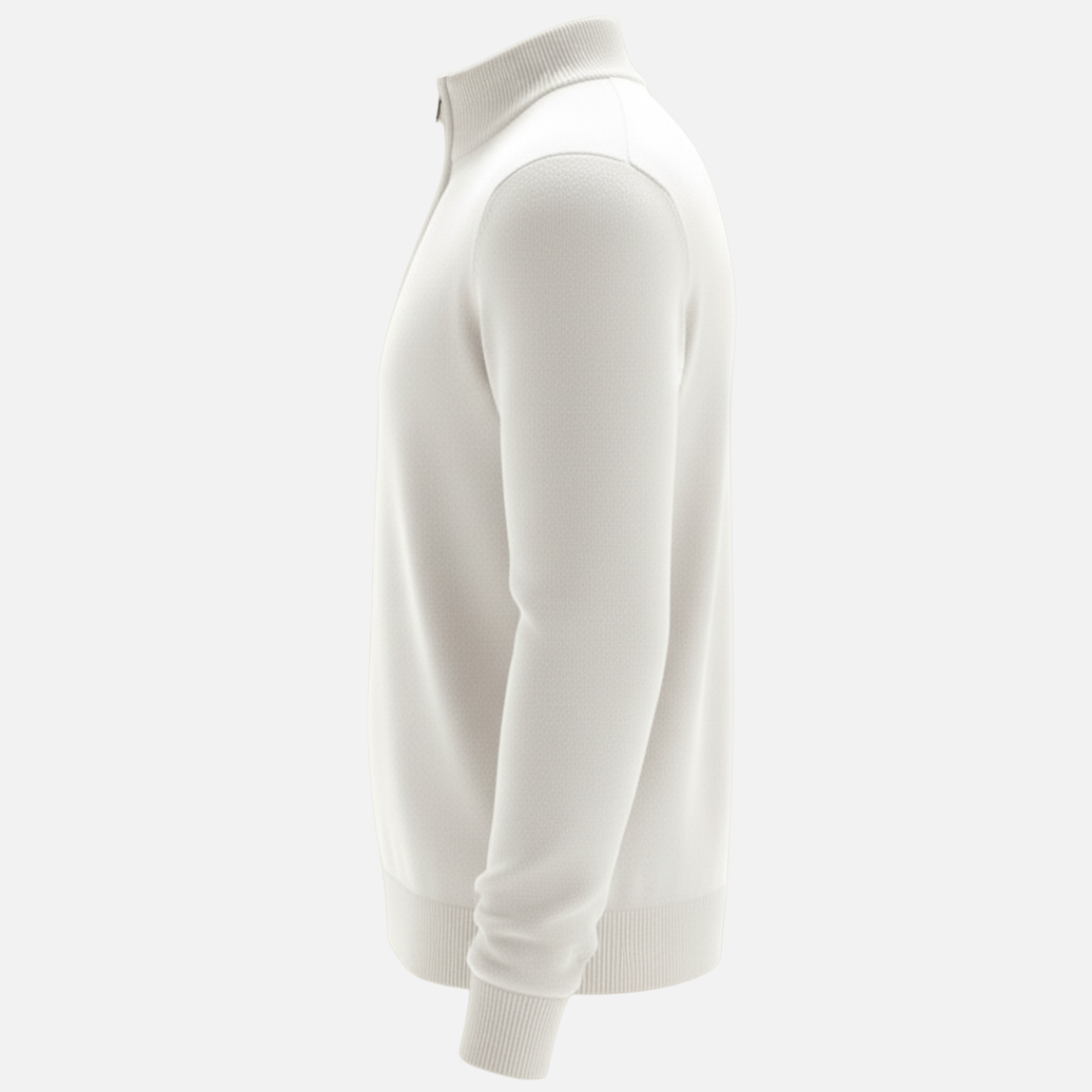 Men’s Half-Zip Sweater – Classic Knit Half-Zipper