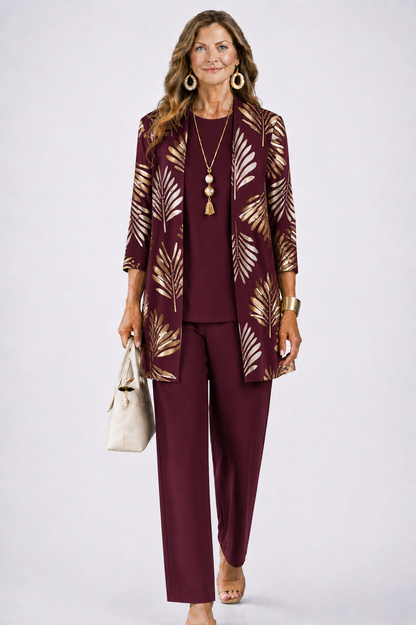 Breezy 3-Piece Set | Relaxed Fit, Lightweight, Printed Trousers 12
