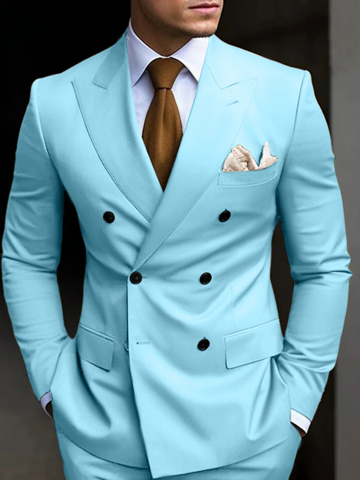 DOUBLE BREASTED SUIT FOR MEN 6