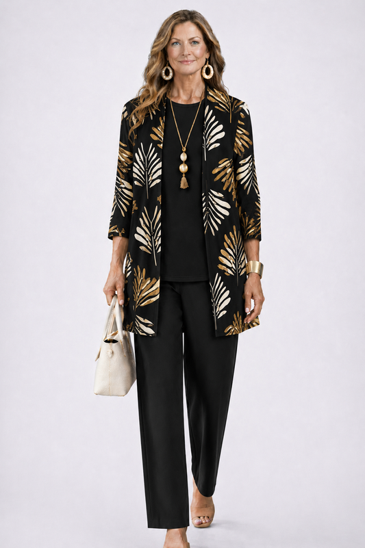 Daria 3-Piece Set | Relaxed Fit, Lightweight Fabric, Botanical Print 0