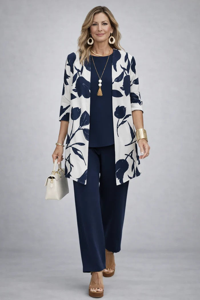 Daria 3-Piece Set | Relaxed Fit, Lightweight Fabric, Botanical Print 8
