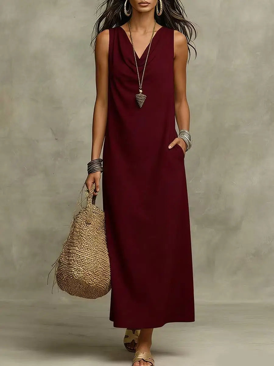 Dawson Linen Sleeveless Maxi Dress 4