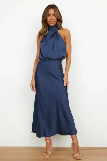 Doris | Women's Chic Halter Neck Evening Dress 11