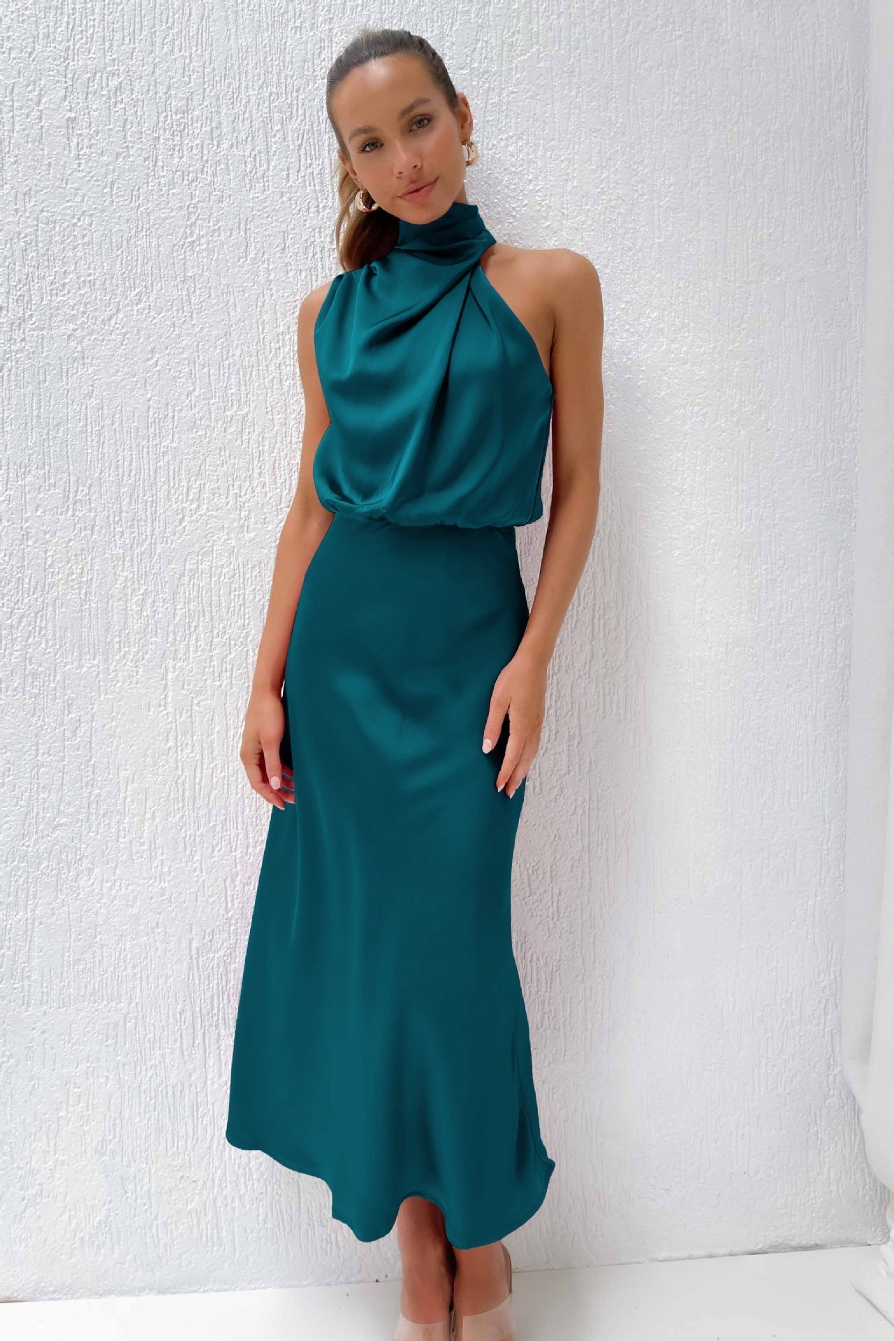 Doris | Women's Chic Halter Neck Evening Dress 12