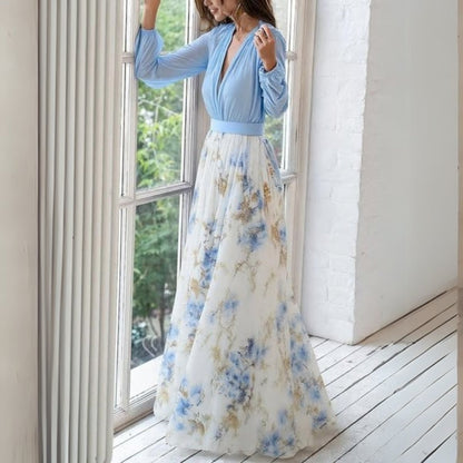 Doris | Women's Floral V-Neck Maxi Dress 2