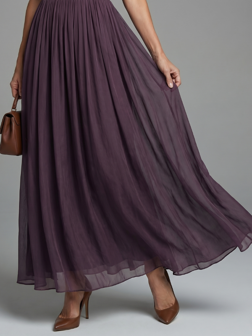 Elysia White Maxi Dress | Lightweight, Gathered Waist, Keyhole Neckline 2