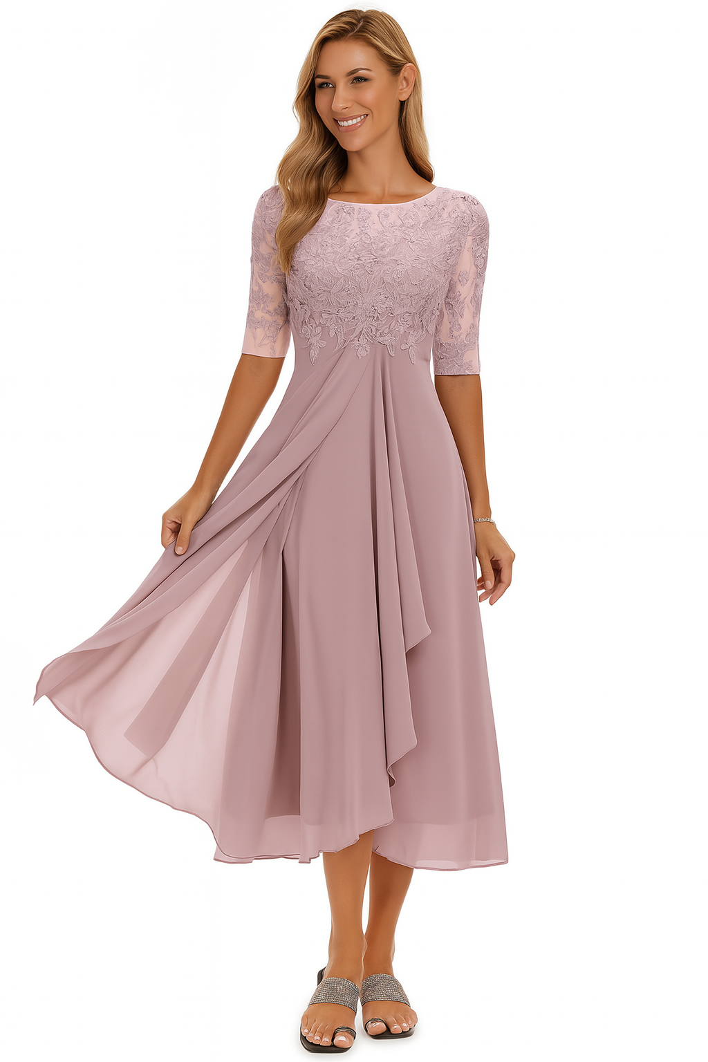 Greta | Women's Summer A-Line Midi Dress 1