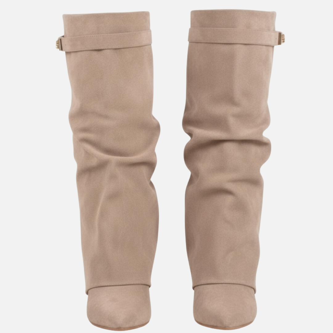 Women’s Suede Wide Knee-High Boots