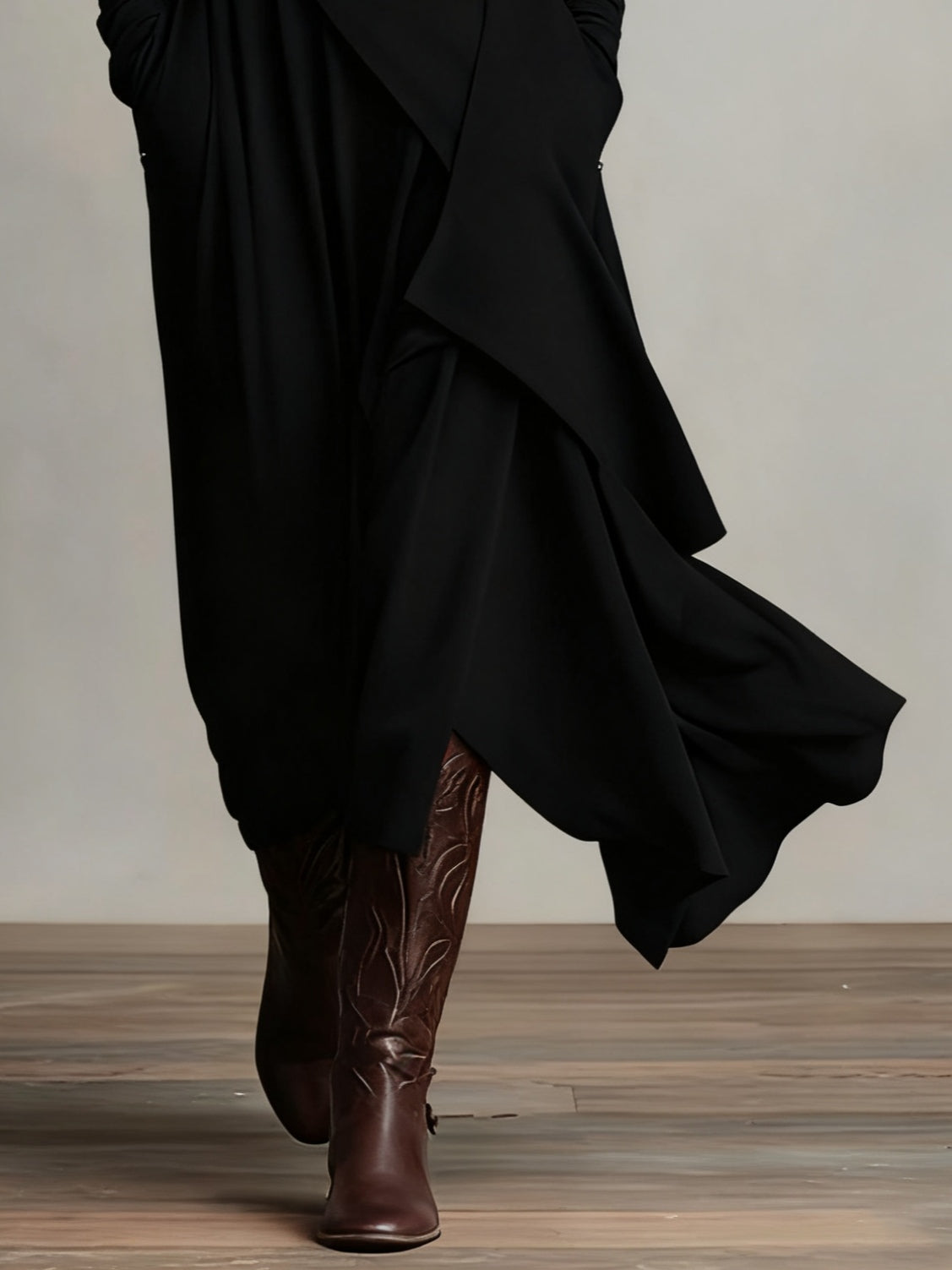 Kara Pleated Maxi Dress | Soft Breathable Fabric, High Neckline, Plus Size Available 5