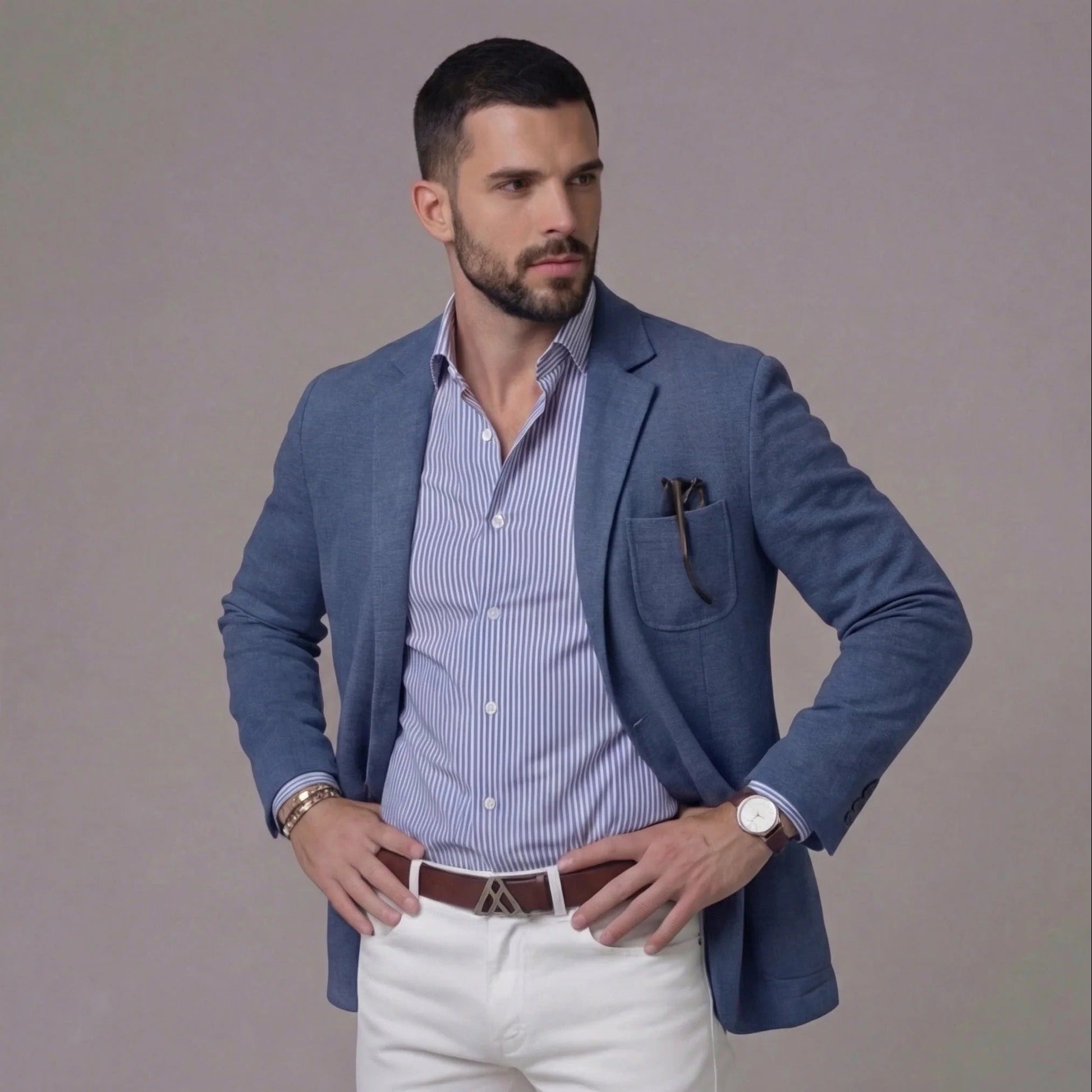 LINEN BLAZER JACKET FOR MEN 2