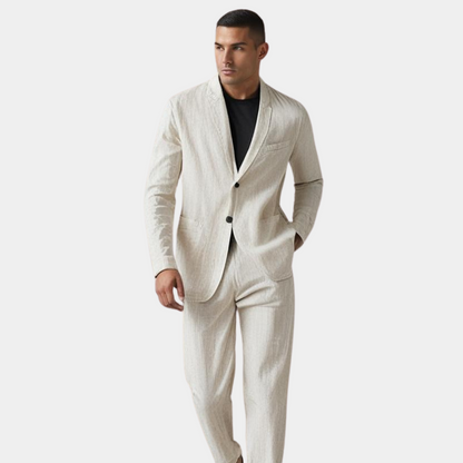 LINEN BLEND SUIT FOR MEN 5