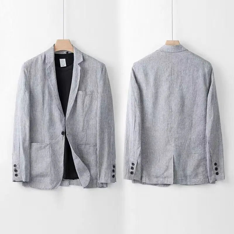 LINEN BLEND SUIT FOR MEN 8