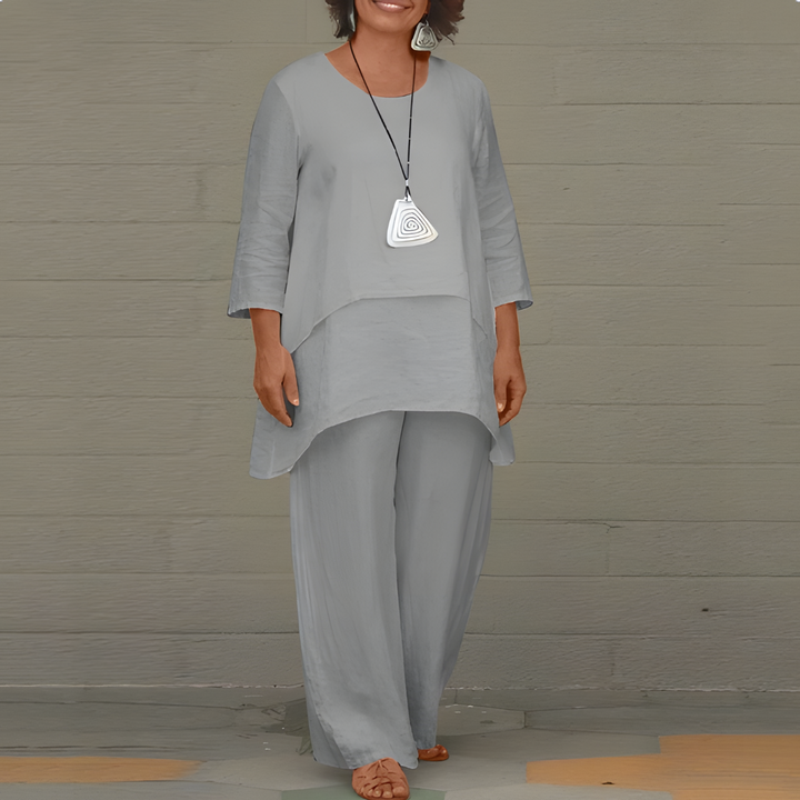 Liora Women's Outfit | Breathable Linen Two-Piece Set 2