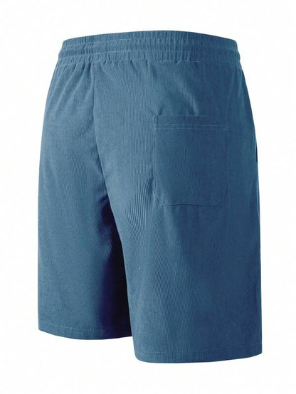 Ribbed Shorts with Drawstring for Men 2