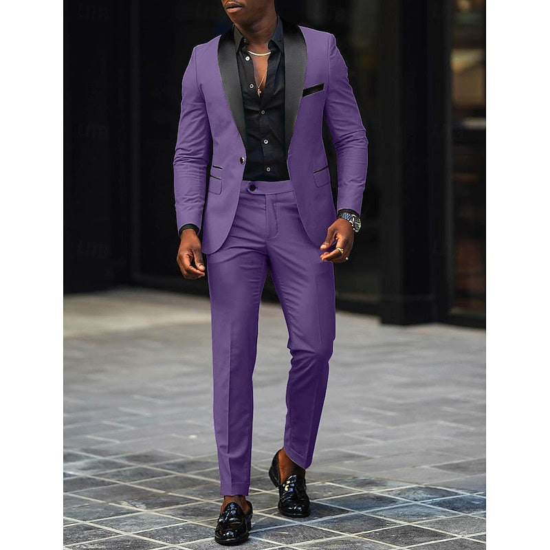 SINGLE BUTTON SUIT FOR MEN 12