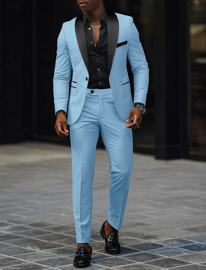 SINGLE BUTTON SUIT FOR MEN 3