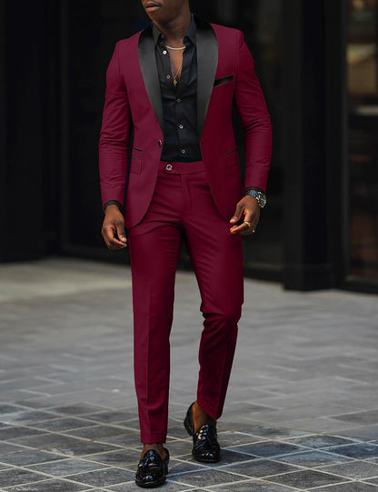 SINGLE BUTTON SUIT FOR MEN 7