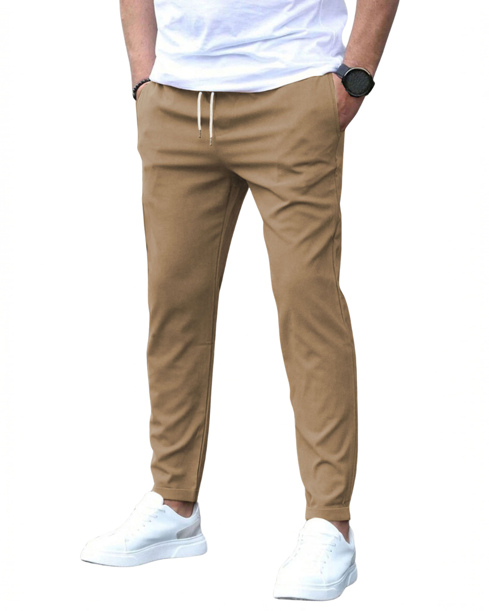 STRETCH COTTON TROUSERS FOR MEN 9