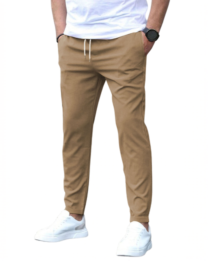 STRETCH COTTON TROUSERS FOR MEN 9